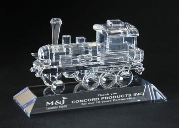 Crystal Train Award, Great award for companies in logistics , UPS , FEDEX , DHL. Add your very own logo , text to make a lasting impression